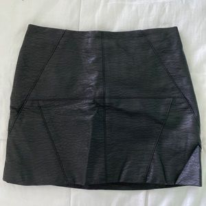 H&M Faux Leather Skirt